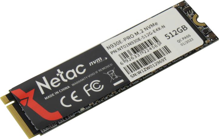 SSD 512 Gb M.2 2280 M Netac N930E Pro  <NT01N930E-512G-E4X-N> (OEM)
