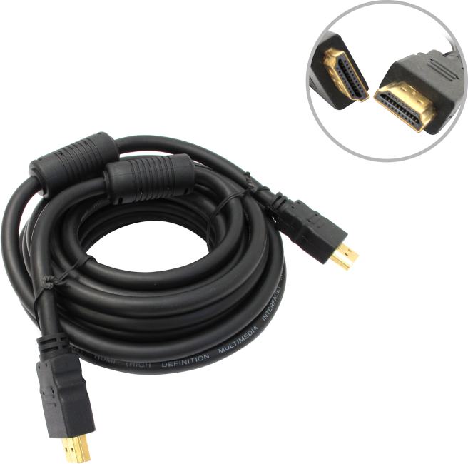 Rexant <17-6206> Кабель HDMI to HDMI (19M -19M)  5м ver1.4  2  фильтра