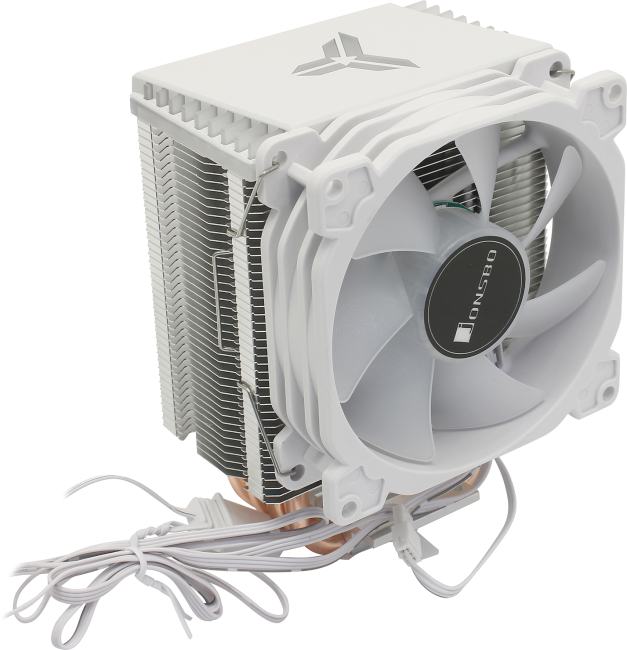 JONSBO <CR-1400-ARGB White> Cooler (4пин, 115X/1200/1700/AM4, 20-30.5дБ,  900-2300об/мин, Al+тепл.тр