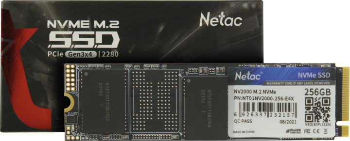 SSD 256 Gb M.2 2280 M Netac  NV2000 <NT01NV2000-256-E4X>