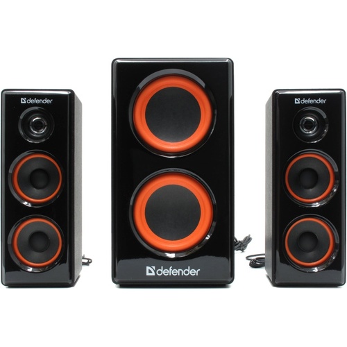 Колонки Defender Avante X35 (2x8W +Subwoofer 18W,  дерево,  ПДУ  проводной)