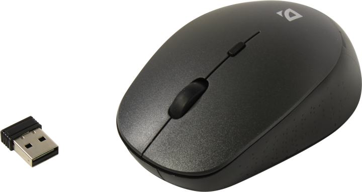 Defender Auris Wireless Optical Mouse <MB-027 Grey> (RTL)  USB  4btn+Roll  <52029>