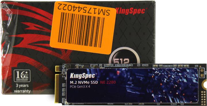 SSD 512 Gb M.2 2280 M  KingSpec <NE-512>