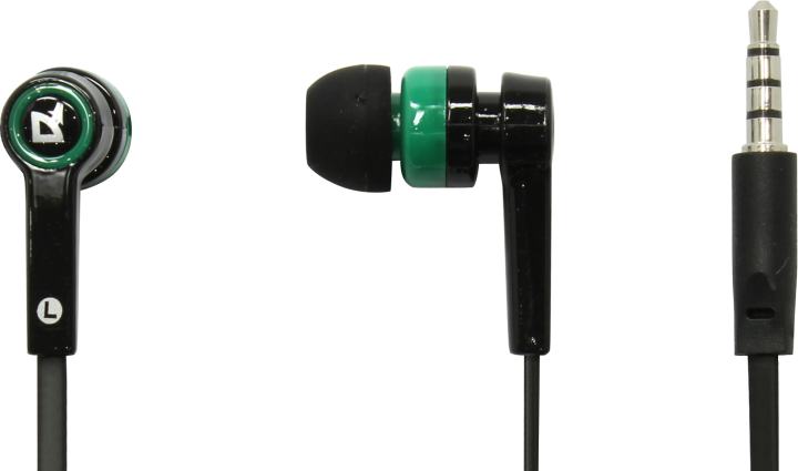 Наушники с микрофоном Defender Pulse-420 Green  (шнур  1.2м)  <63422>