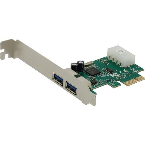 USB контроллер Orient NC-3U2PE (OEM) PCI-Ex1, USB3.0, 2 port-ext