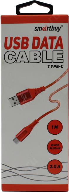 Smartbuy <iK-3112ERGbox Blue> USB AM  --> USB-C  M  1м