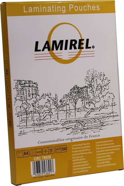 Lamirel <78658> пакеты для ламинирования (A4,  100мкм, уп.  100  шт)